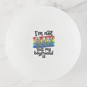 Funny Boyfriend Pride Vintage Engraving Shirt Desi Trinket Tray