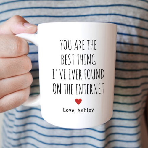 Funny Boyfriend Valentines Day Gift Coffee Mug