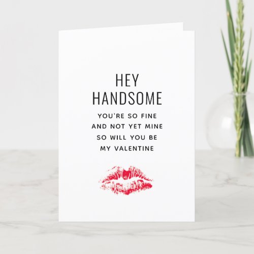 Funny Boyfriend Valentines Day Personalized Holiday Card