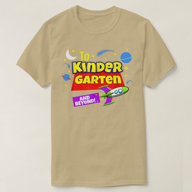 Funny Boys Girl Kids To Infinity And Beyond Back T T-Shirt (Design Front)