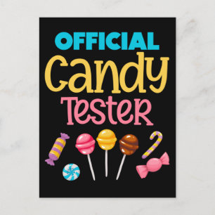 Funny Boys Girls Candy Lover Postcard