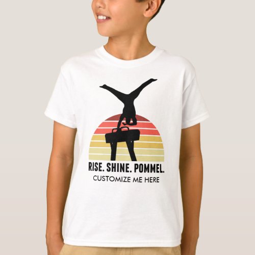 Funny Boys Gymnastics Eat Sleep Pommel Horse T_Shirt