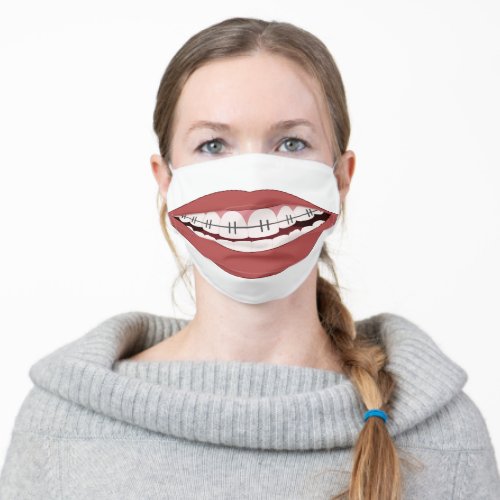 Funny Braces Adult Cloth Face Mask