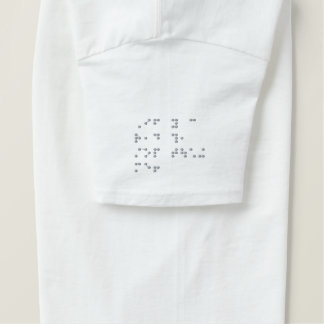 Funny Braille T-shirt - Sleeves