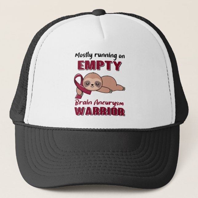 Funny Brain Aneurysm Awareness Gifts Trucker Hat (Front)