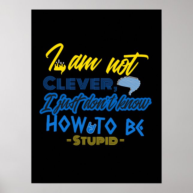 Funny, Brain Design Poster (Front)