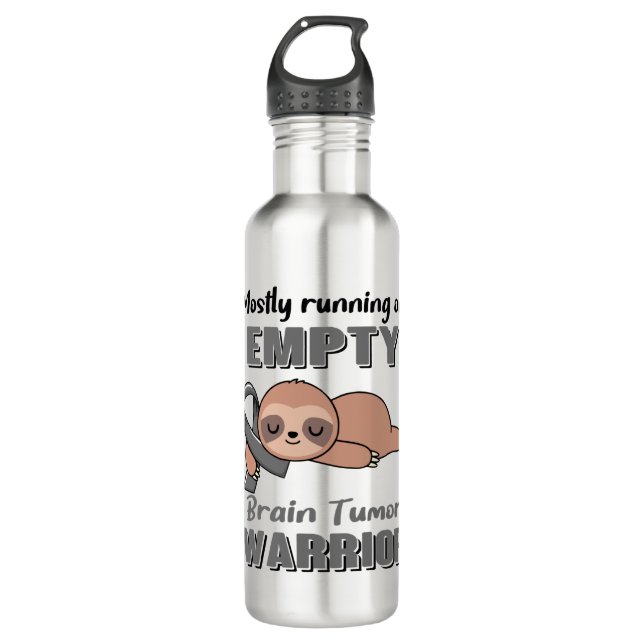 Funny Brain Tumor Awareness Gifts Stainless Steel Water Bottle (Front)