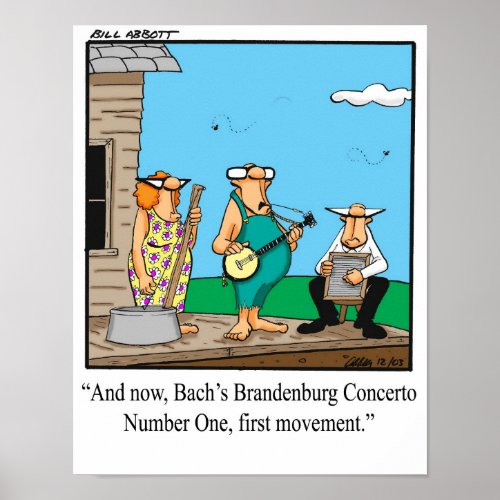 Funny Brandenburg Concerto Poster