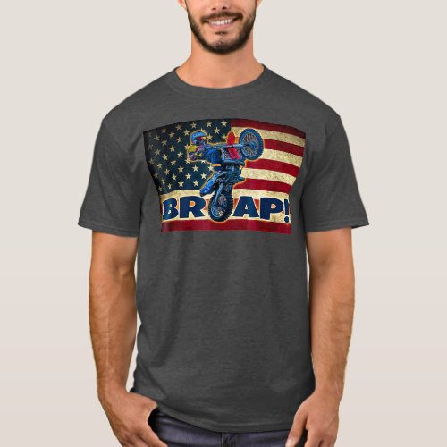 Funny Brap 2 Stroke Goon Motocross Legend T_Shirt
