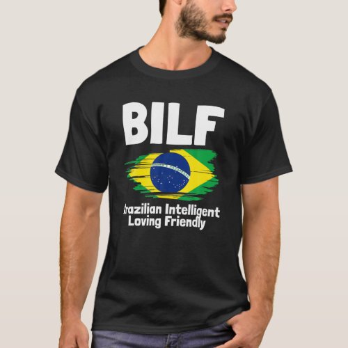 Funny Brazilian Wife Brazil Roots Brazilian Pride T_Shirt