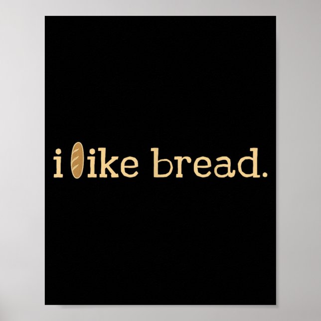 Funny Bread Lover Minimalist Sourdough Baking  Poster (Front)