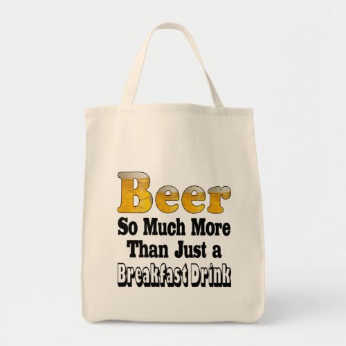 Funny Breakfast Beer Tote Bag