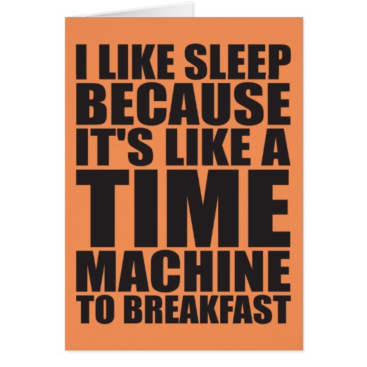 Funny Breakfast Novelty Cards (Front)