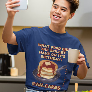 Funny Breakfast Pancakes Jokes Dad Jokes Comedy T-Shirt