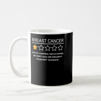 Funny Breast Cancer Awareness 1 Star Rating Cancer Coffee Mug