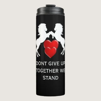 funny Breast Cancer Awareness Dont Give Up  Thermal Tumbler