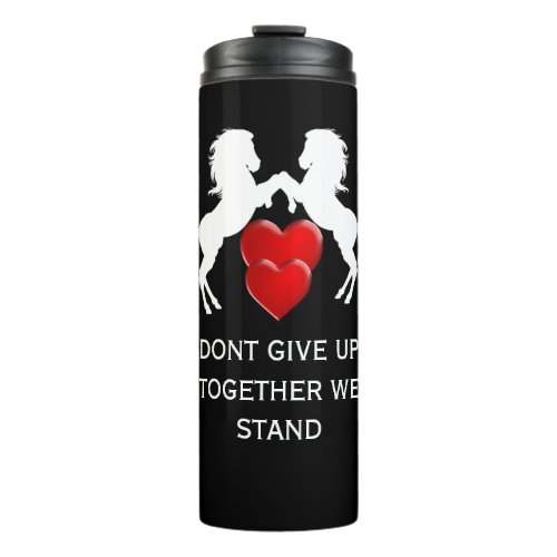 funny Breast Cancer Awareness Dont Give Up  Thermal Tumbler