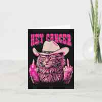 Funny Breast Cancer Awareness Western Pink Cat Wom