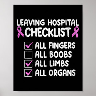 Funny Breast Cancer Survivor Masectomy 1 Poster