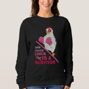 Funny Breast Cancer Warrior Survivor Girl Women Sweatshirt