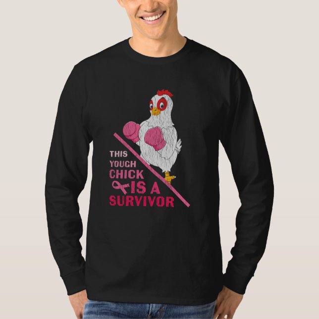 Funny Breast Cancer Warrior Survivor Girl Women T-Shirt (Front)