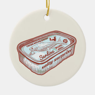 Funny breath mints ceramic ornament