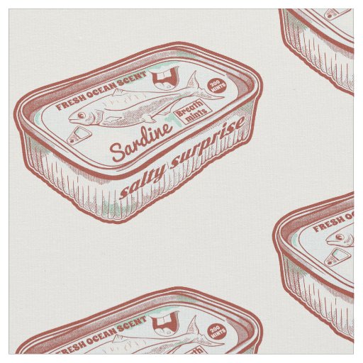 Funny breath mints fabric