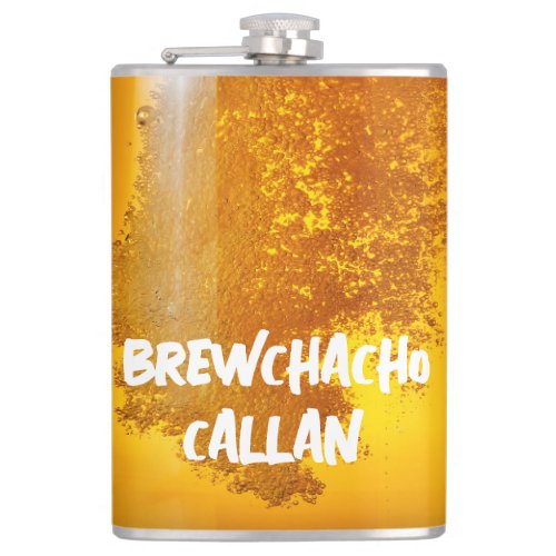 Funny Brewchacho Flask