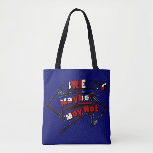 Funny Brexit UK Shopping Tote Bag (Front)