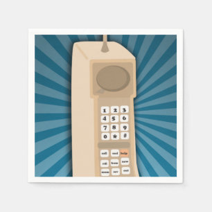 Funny Brick Cell Phone Napkins