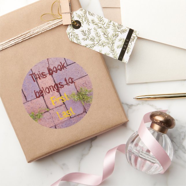 Funny Brick Walkway Photograph Bookplate (Gifting)