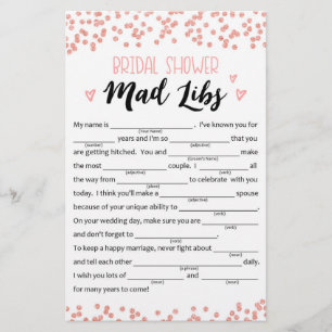 Funny Bridal Shower or Hen Party game