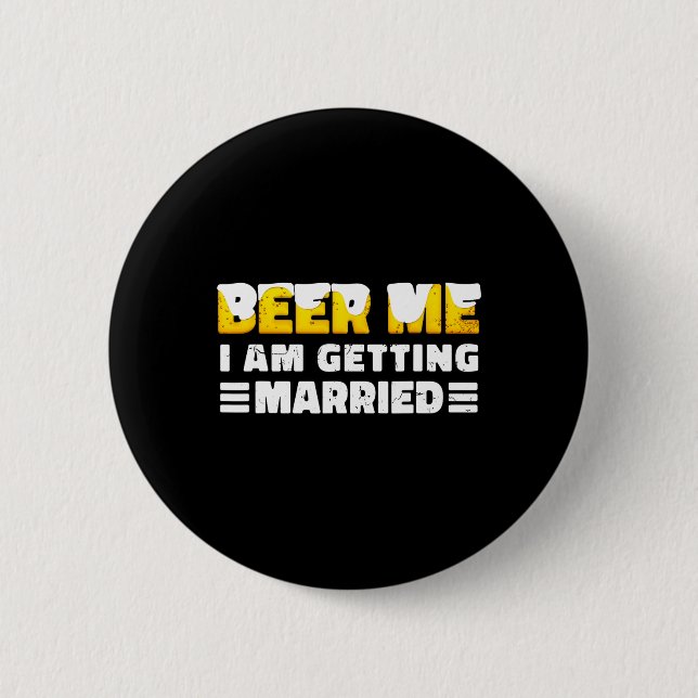 Funny Bride And Groom Bachelor Party  Button (Front)