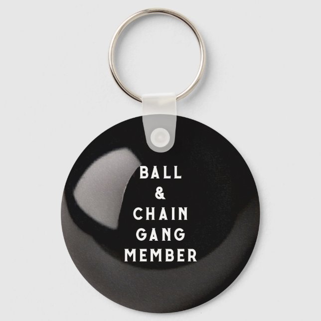 Funny Bride Ball & Chain Keychain (Front)