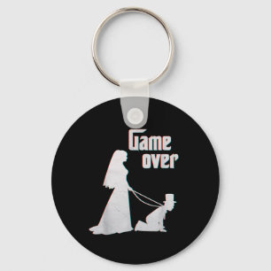 Funny Bride Groom Wedding Bachelor Bachelorette Ga Keychain