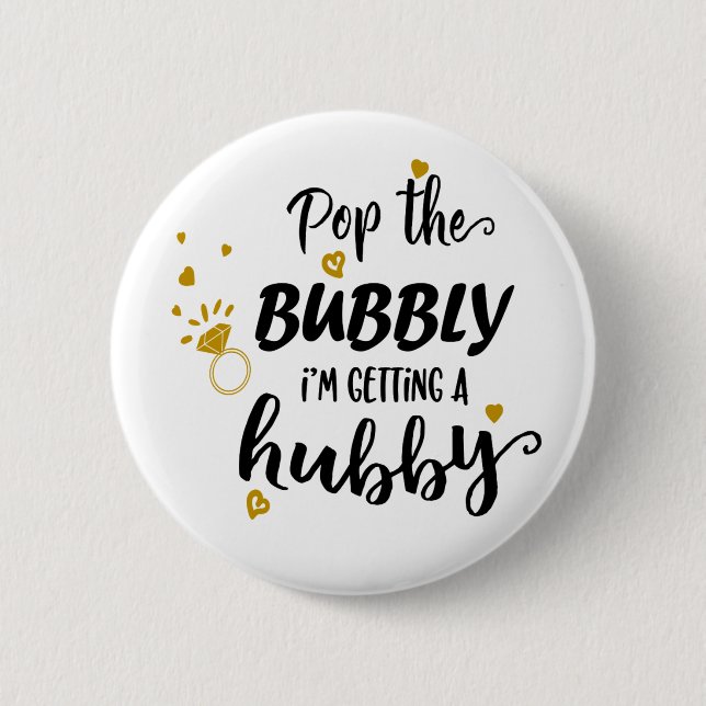 Funny Bride Mrs Wedding Bridal Shower Engagement Button (Front)