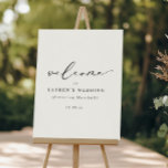 Funny Bride's Wedding featuring Groom Welcome Foam Board<br><div class="desc">Funny Bride's Wedding featuring Groom Wedding Welcome Board. "welcome" is in black modern calligraphy style font,  on a white background.</div>