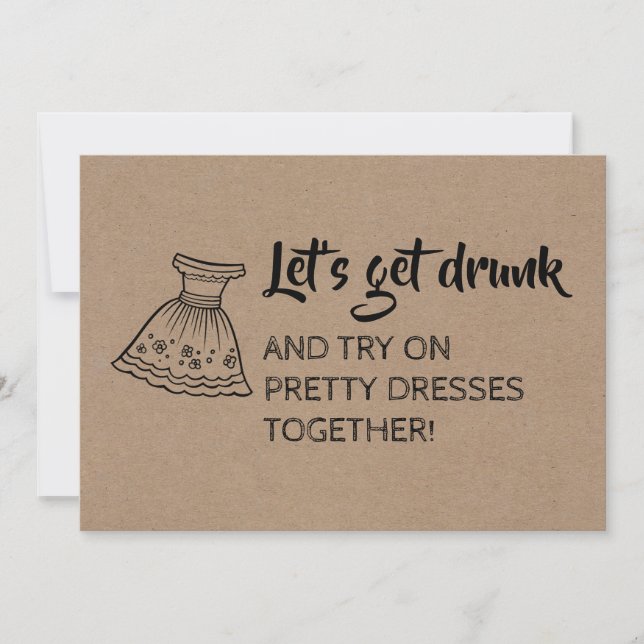 Funny Bridesmaid / Maid of Honor Proposal Invitation (Front)