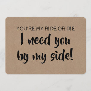 Funny Bridesmaid / Maid of Honor Proposal Invitation