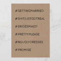 Funny Bridesmaid / Maid of Honor Proposal