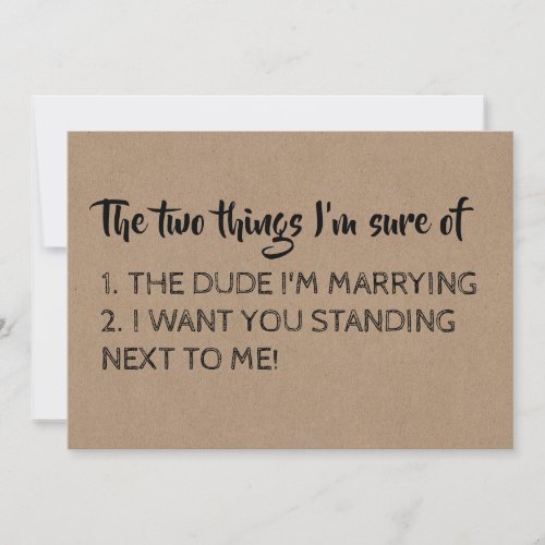 Funny Bridesmaid / Maid of Honor Proposal