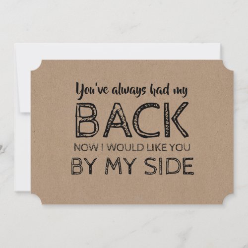 Funny Bridesmaid or Maid of Honor By My Side