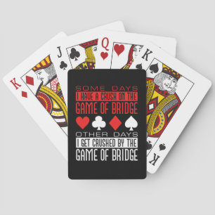 Funny Bridge Player Crushed by Game Poker Cards
