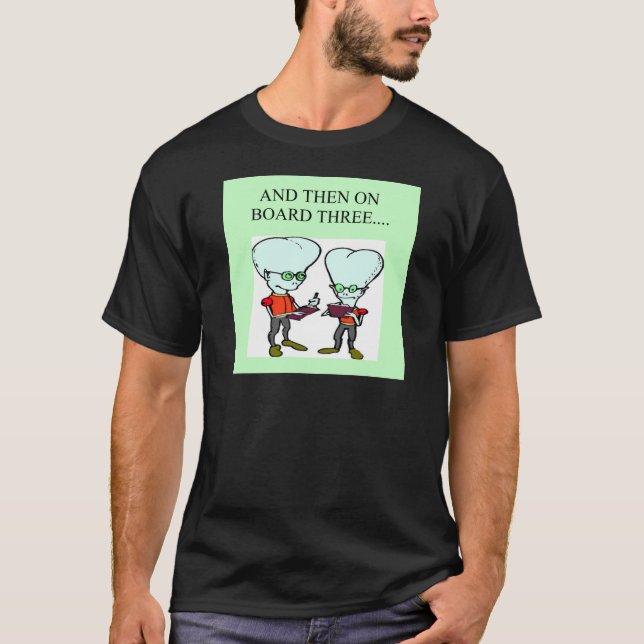 funny bridge player design T-Shirt (Front)