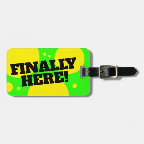 Funny bright custom luggage tag for bag  suitcase