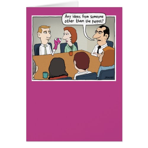 Funny Bright Idea Bosss Day card