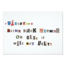 Invitation Cards Invite Birthday Party Blackmail Letter Ransom Note