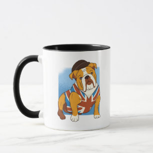 Funny British Bulldog English Flag Patriotic Mug