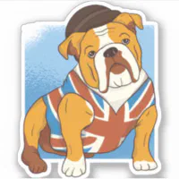 ENGLISH BULLDOG - CARD CRAFT STICKERS SCRAPBOOKING