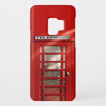 Funny British City Of London Red Phone Booth Case-mate Samsung Galaxy S9 Case by EnglishTeePot at Zazzle